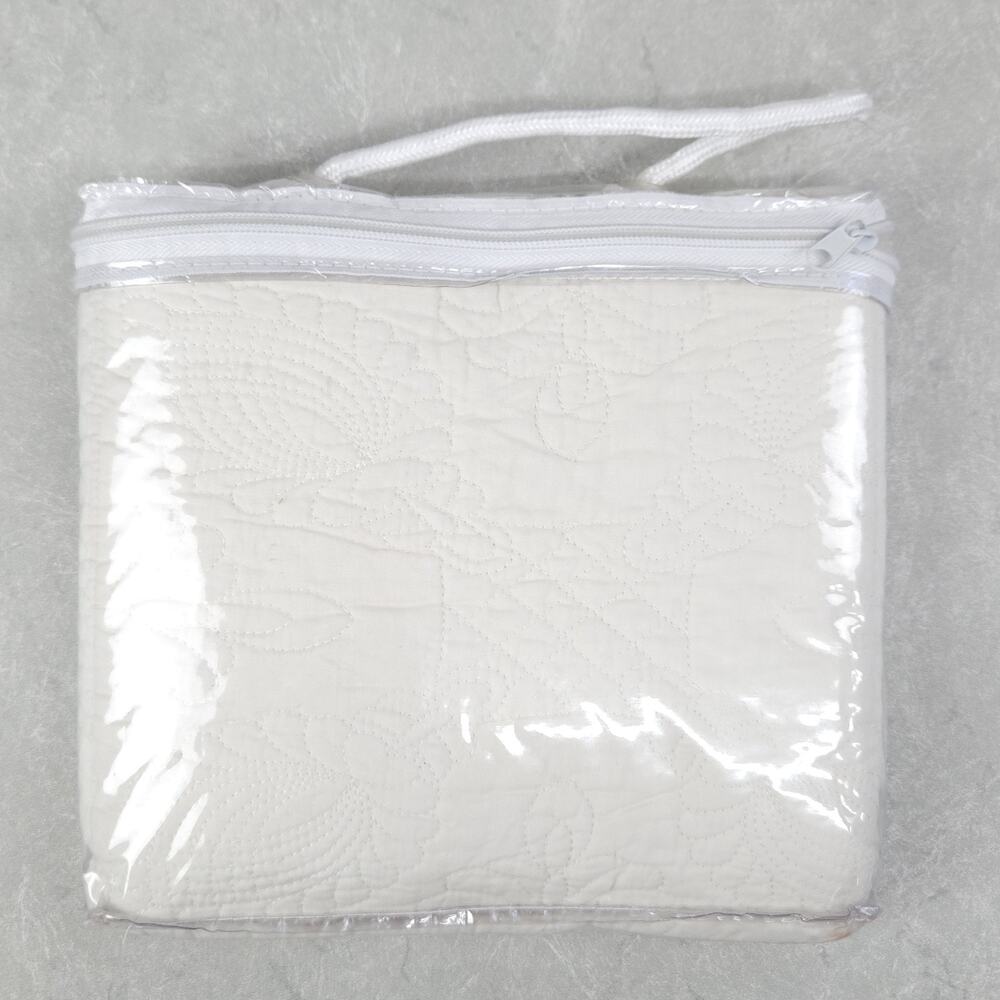 C&F HOME Standard Quilted Pillow Sham Cream Cottage Shabby Minimalist Farmhouse - Picture 3 of 7